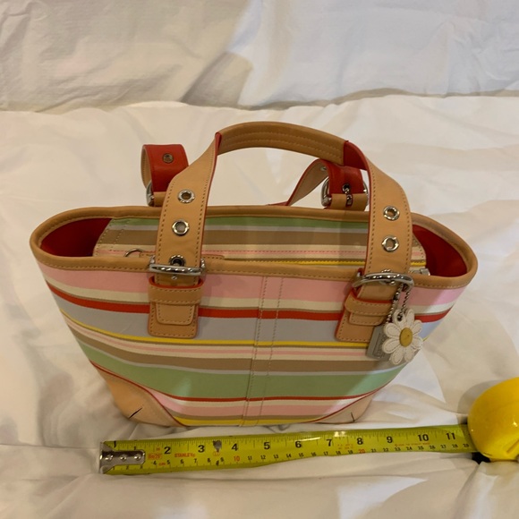 Coach Fabric & Leather Bucket Bag - Picture 5 of 7